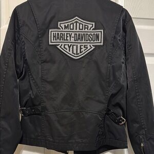 Harley Davidson cotton/nylon riding jacket. Sz M